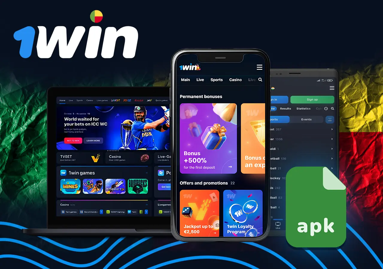 1Win fournit une application pour une variété d'appareils