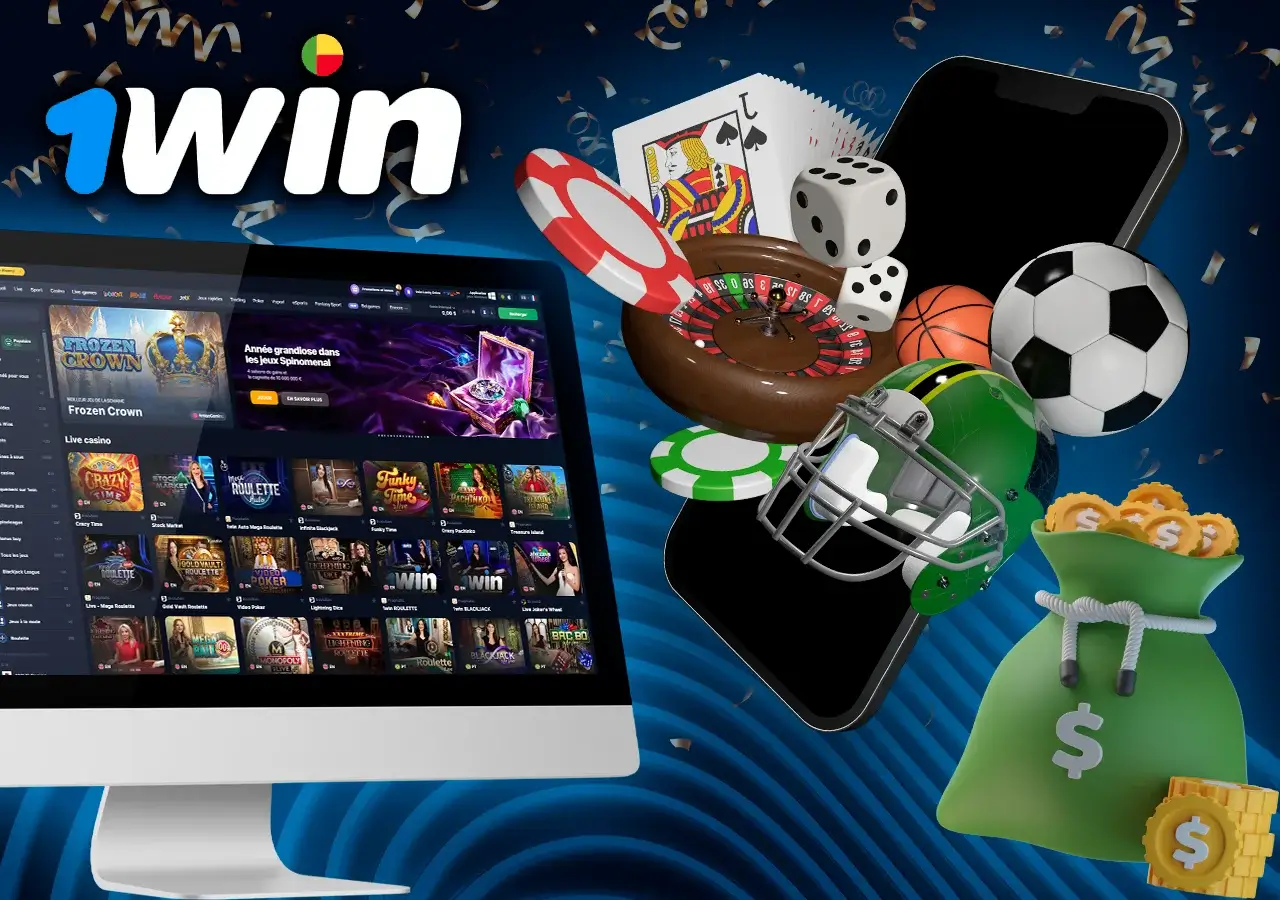 1Win Benin propose une sélection de jeux, des cotes et d'autres avantages