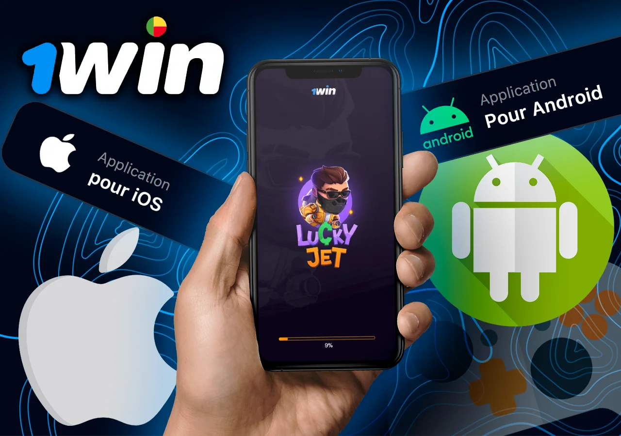 Le jeu 1Win pour les téléphones portables, téléchargeable sur ios ou android.